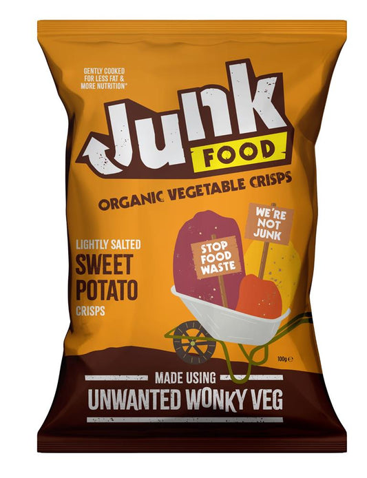 Junk Organic_Junk Food Organic Sweet Potato Crisps 100g-pack of 12