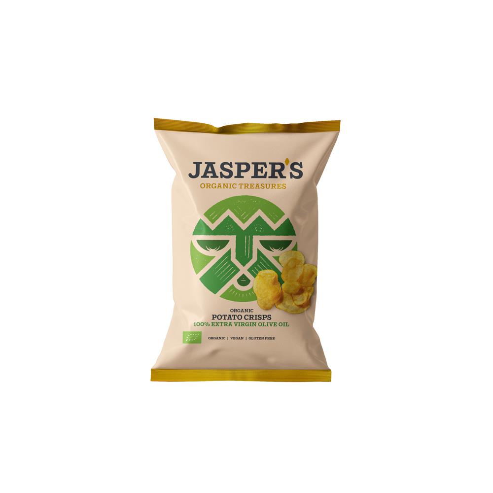 Jaspers Organic Treasures_Jasper's OT Organic Crisps 100% Extra Virgin Olive Oil 100g-pack of 12