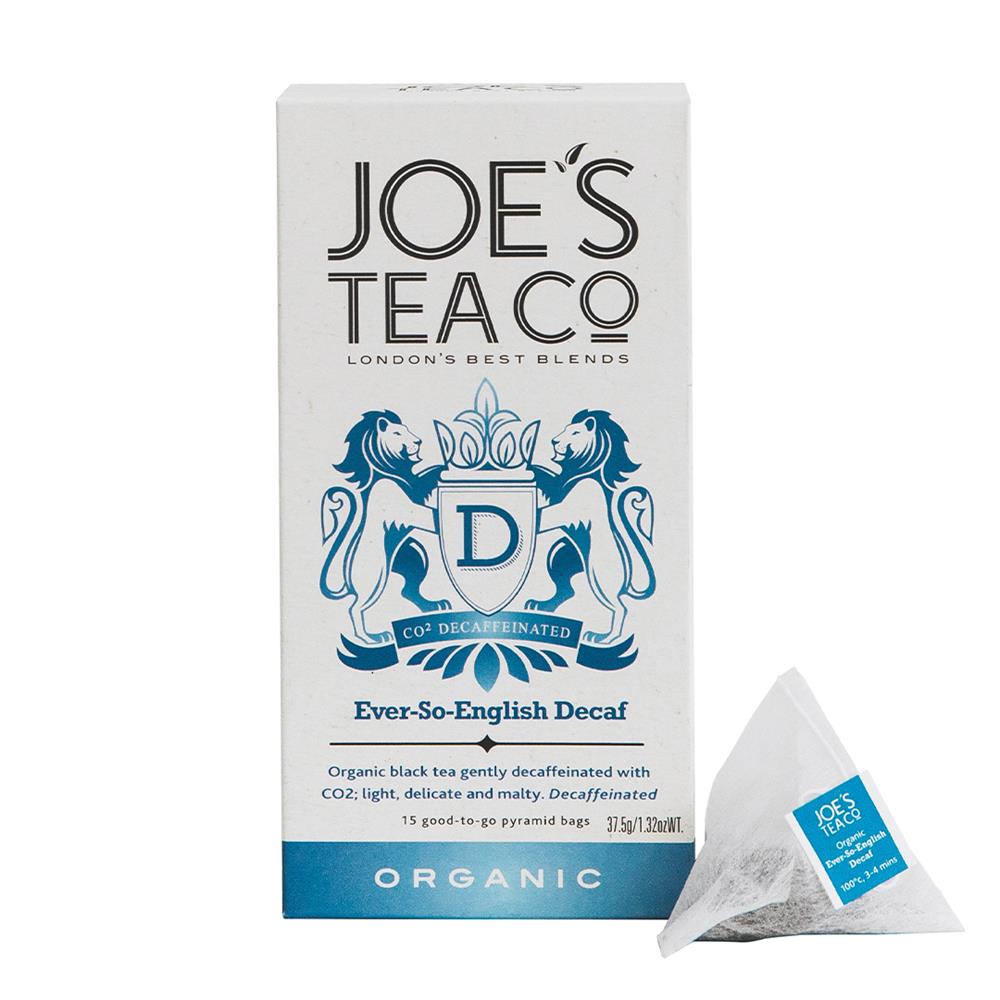 Joes Tea Company_Ever-So-English Decaf - 15 biodegradable pyramid bags