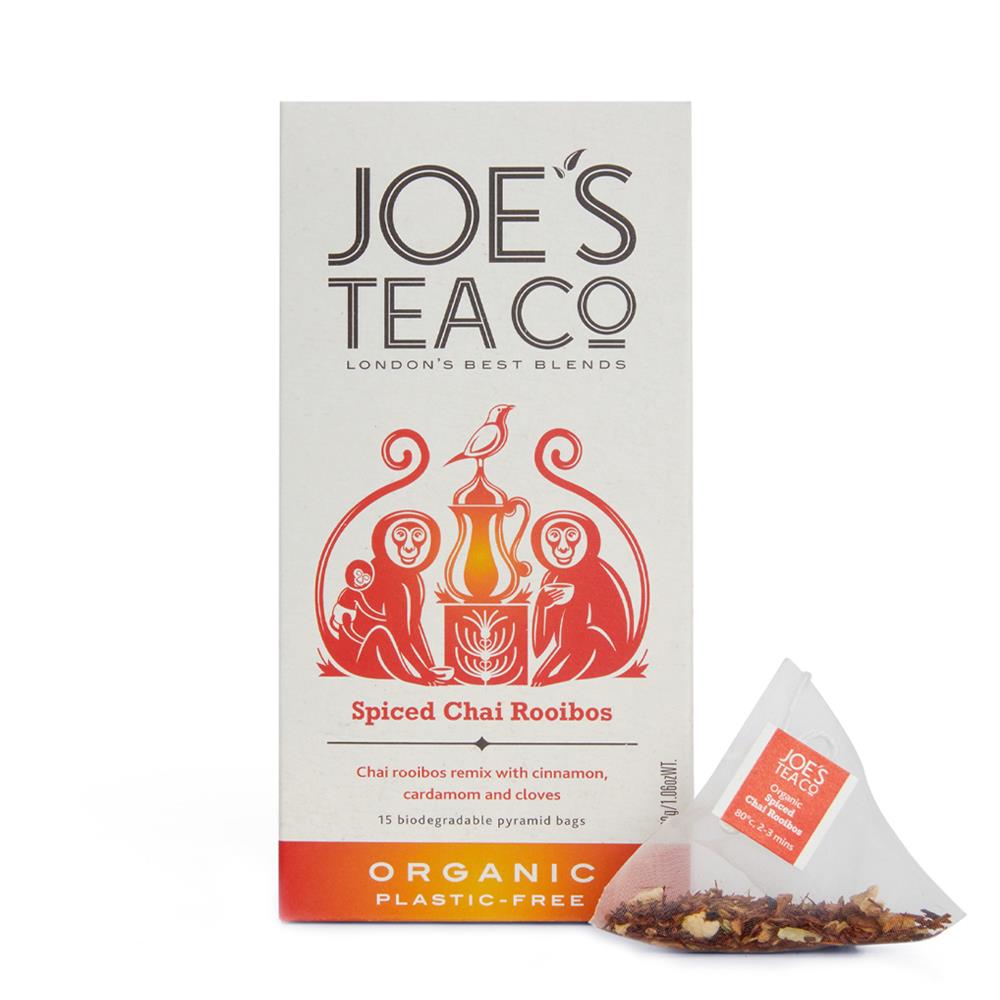 Joes Tea Company_Spiced Chai Rooibos - 15 biodegradable pyramid bags