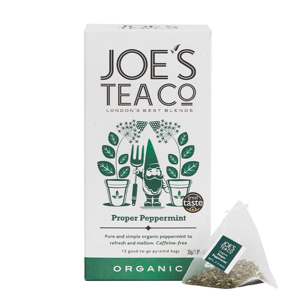 Joes Tea Company_Proper Peppermint - 15 biodegradable pyramid bags