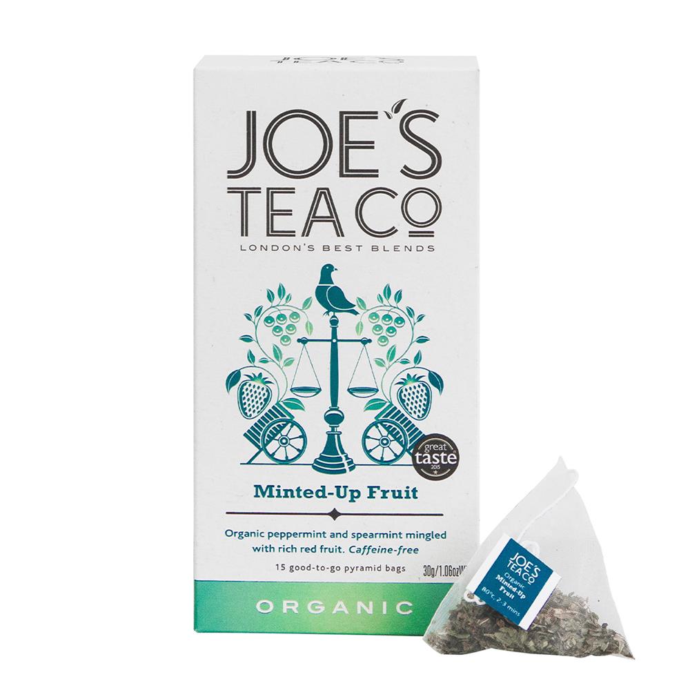 Joes Tea Company_Minted-Up Fruit - 15 biodegradable pyramid bags