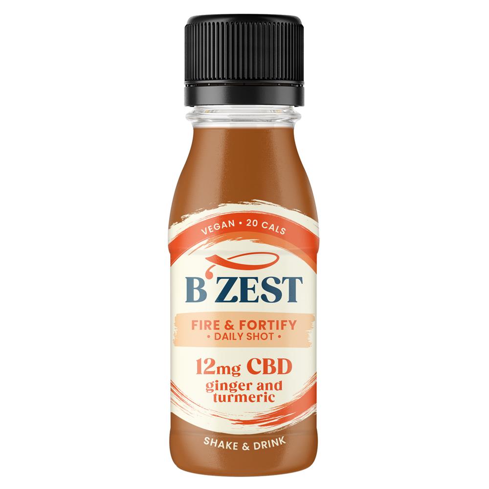 BZest_Fire & Fortify Fiery Ginger Turmeric & CBD drink 60ml-pack of 3