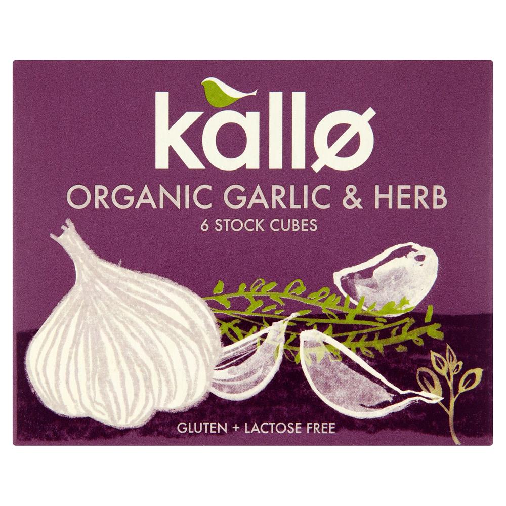 Kallo_Organic Garlic & Herb Stock Cubes 66g
