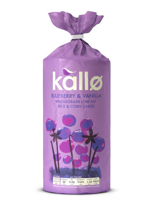Kallo_Blueberry & Vanilla Wholegrain Rice & Corn Cakes 131g