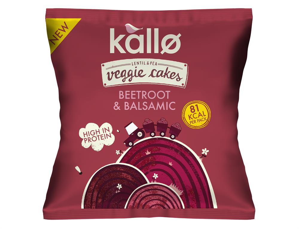 Kallo_Beetroot & Balsamic Veggie Cakes Snack Packs 22g