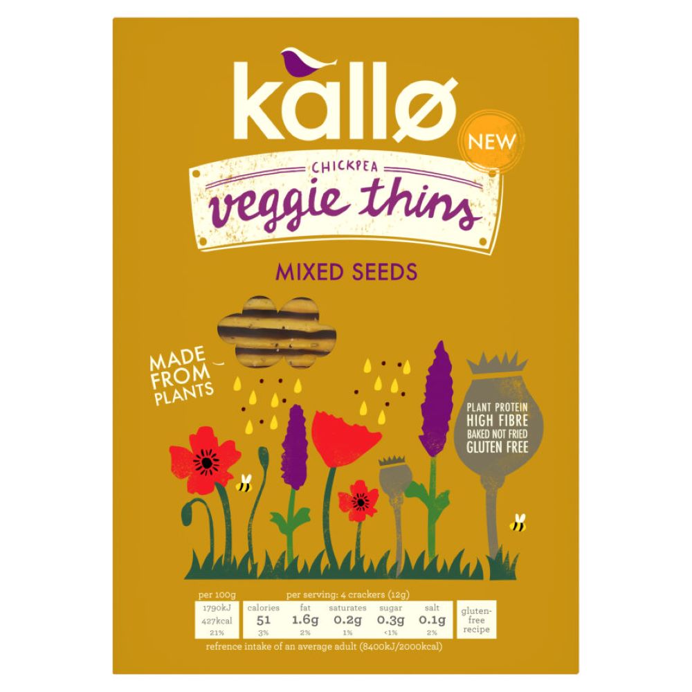 Kallo_Mixed Seeds Veggie Thins 100g