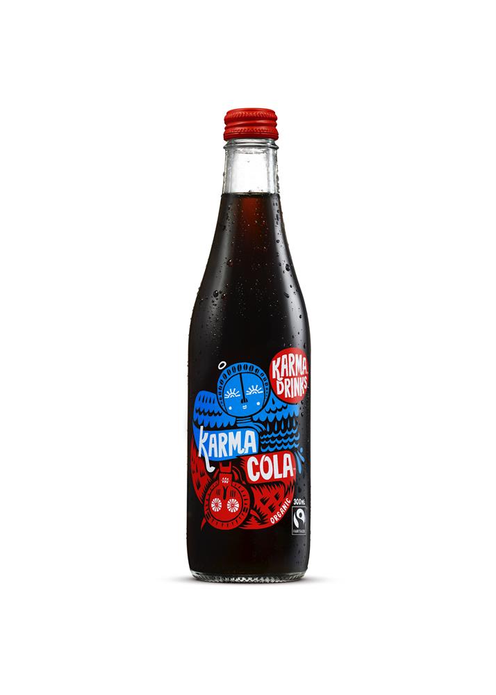 Karma Cola_Organic Fair Trade and Ethical Cola 300ml-pack of 6