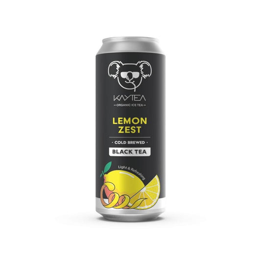 Kaytea_Organic Black Tea with Lemon 330ml-Pack of 4