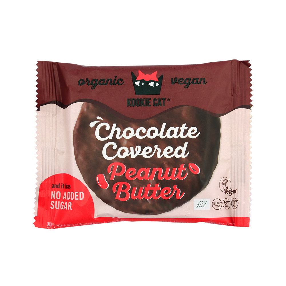 Kookie Cat_No Added Sugar Chocolate Cookie with Peanut Butter 50g-pack of 12
