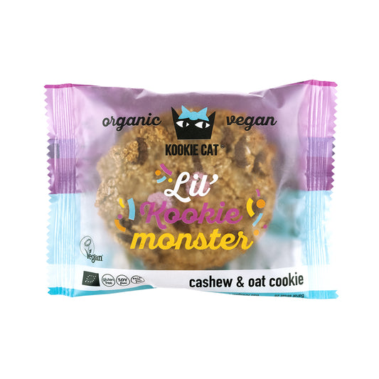 Kookie Cat_Cookie With Vanilla and Colorful Chocolate Candies 50g-pack of 12
