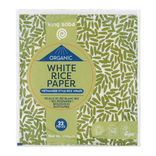 King Soba_Organic White Rice Paper 200g