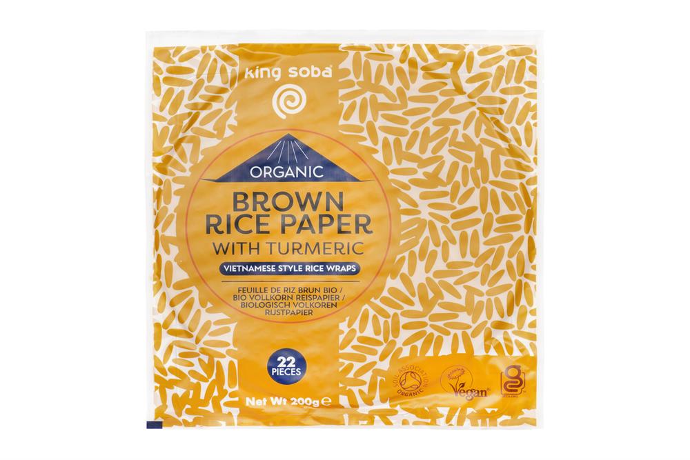 King Soba_Organic King Soba Brown Rice Paper with Turmeric 200g