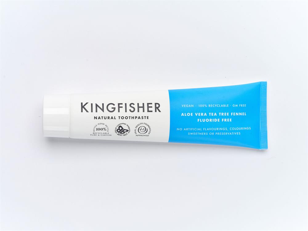 Kingfisher_Aloe Vera Tea Tree Fennel Fluoride Free Toothpaste