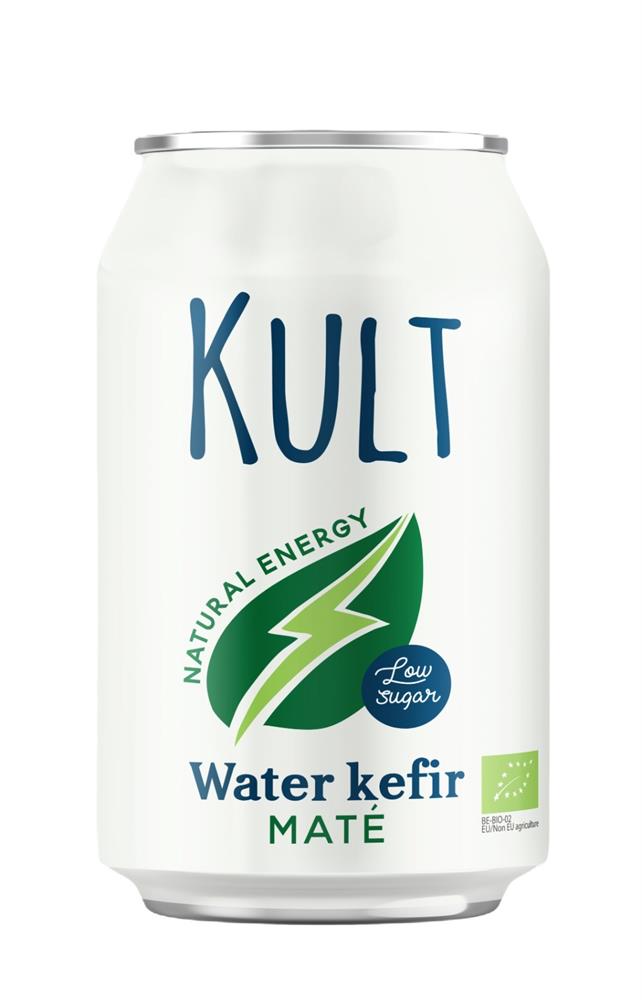 KULT Kefir_KULT Water Kefir Mate Organic 330ml Can-pack of 3