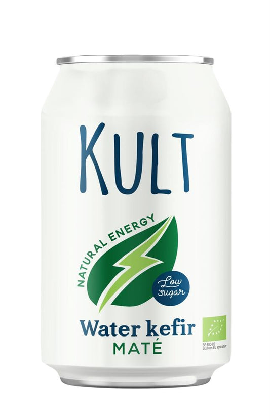 KULT Kefir_KULT Water Kefir Mate Organic 330ml Can-pack of 3