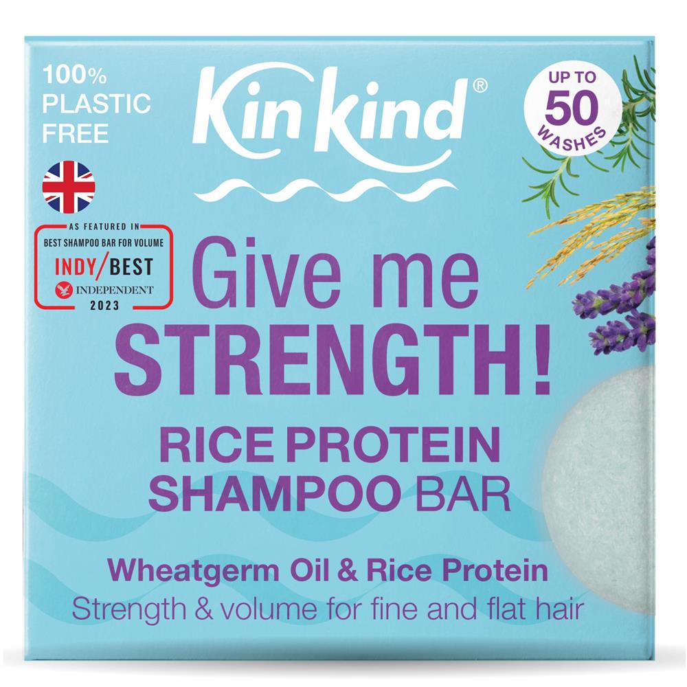 KinKind_Give me STRENGTH! Shampoo Bar with Rice Protein 50g