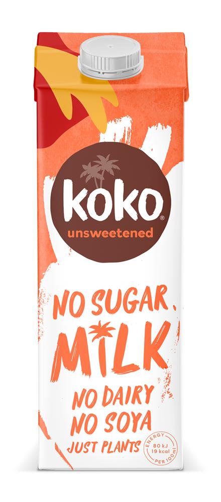 Koko_Dairy Free Unsweetened Milk UHT 1000ml-Pack of 2