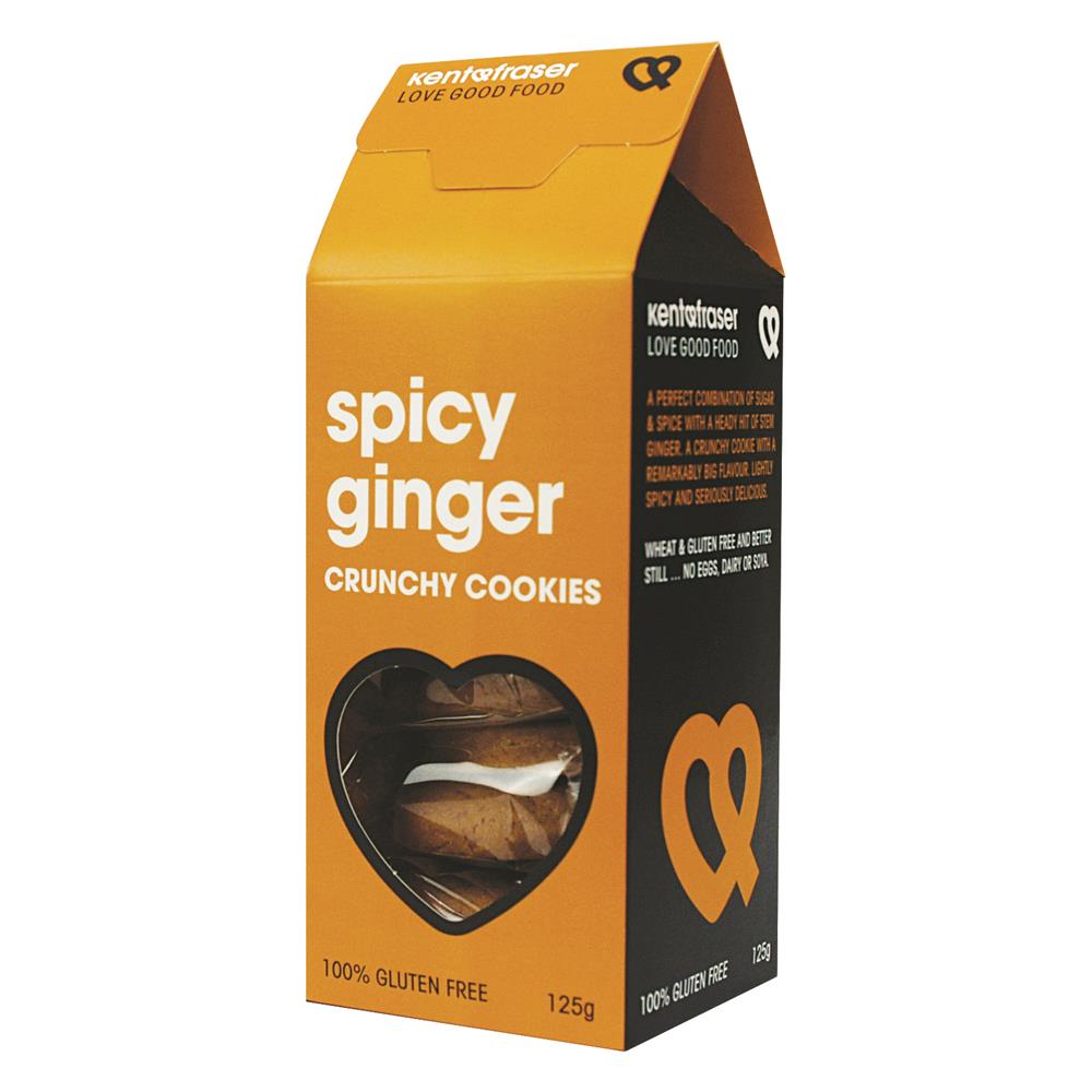 Kent and Fraser_Gluten-Free Stem Ginger Crunchy Cookie 125g-pack of 6