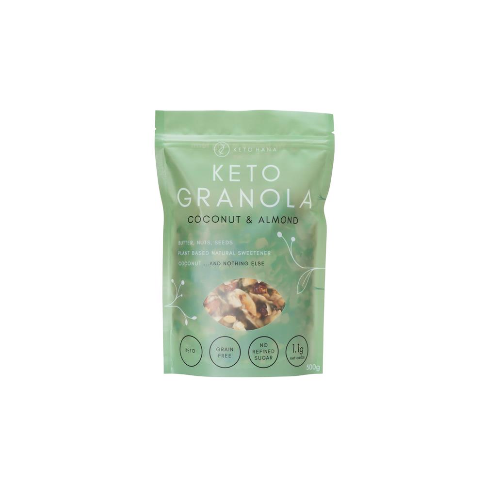 Keto Hana_Coconut & Almond (Original Butter) Keto Granola 300g