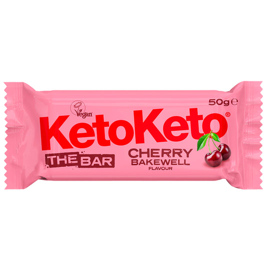 KetoKeto_Cherry Bakewell Bar 50g-Pack of 12