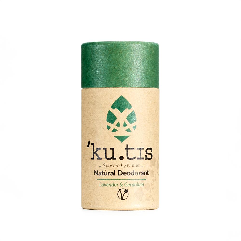 Kutis Skincare_Plastic Free Natural Vegan Lavender & Geranium Deodorant 55g