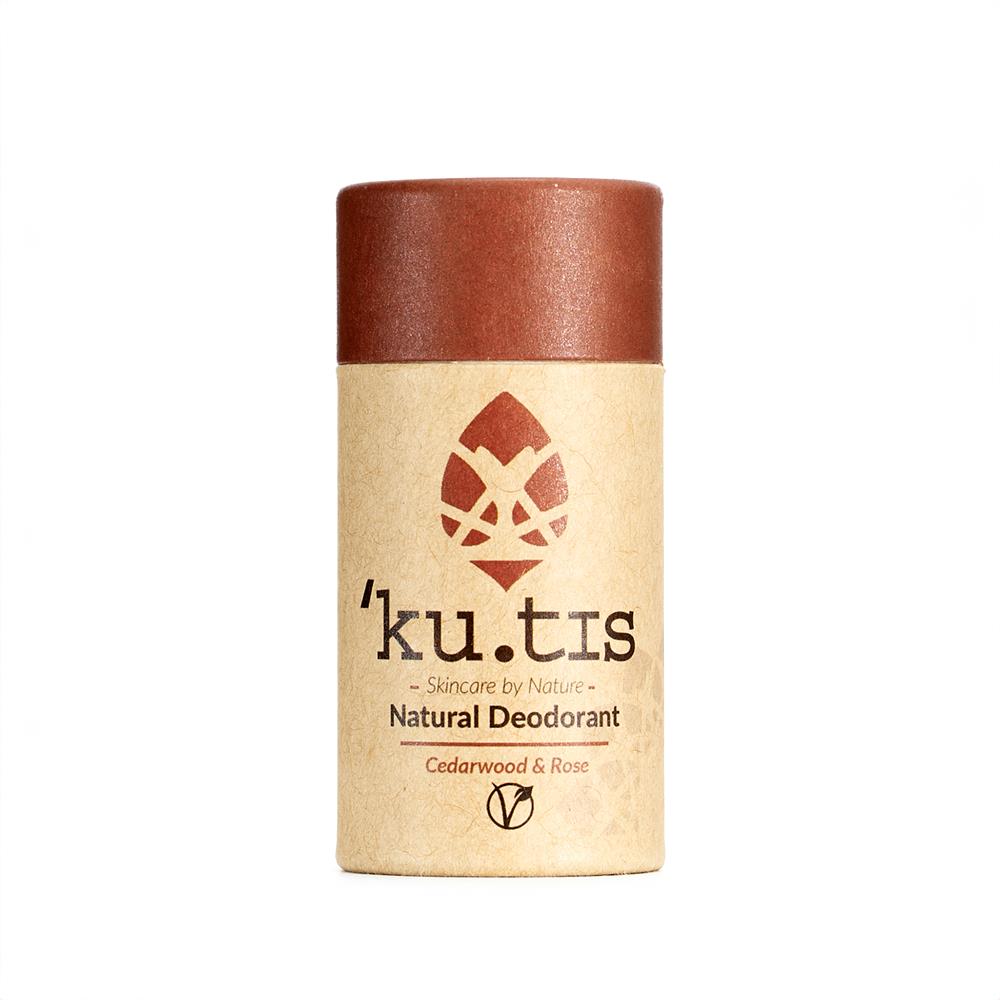 Kutis Skincare_Plastic Free Natural Cedarwood & Rose Vegan Deodorant 55g