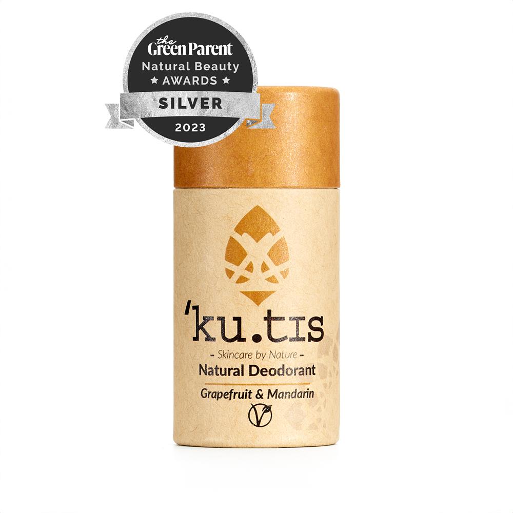 Kutis Skincare_Plastic Free Natural Grapefruit & Mandarin Vegan Deodorant 55g