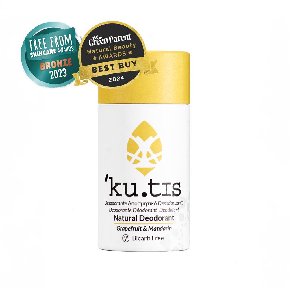Kutis Skincare_Plastic Free Natural BF Vegan Grapefruit & Mandarin Deodorant 50g