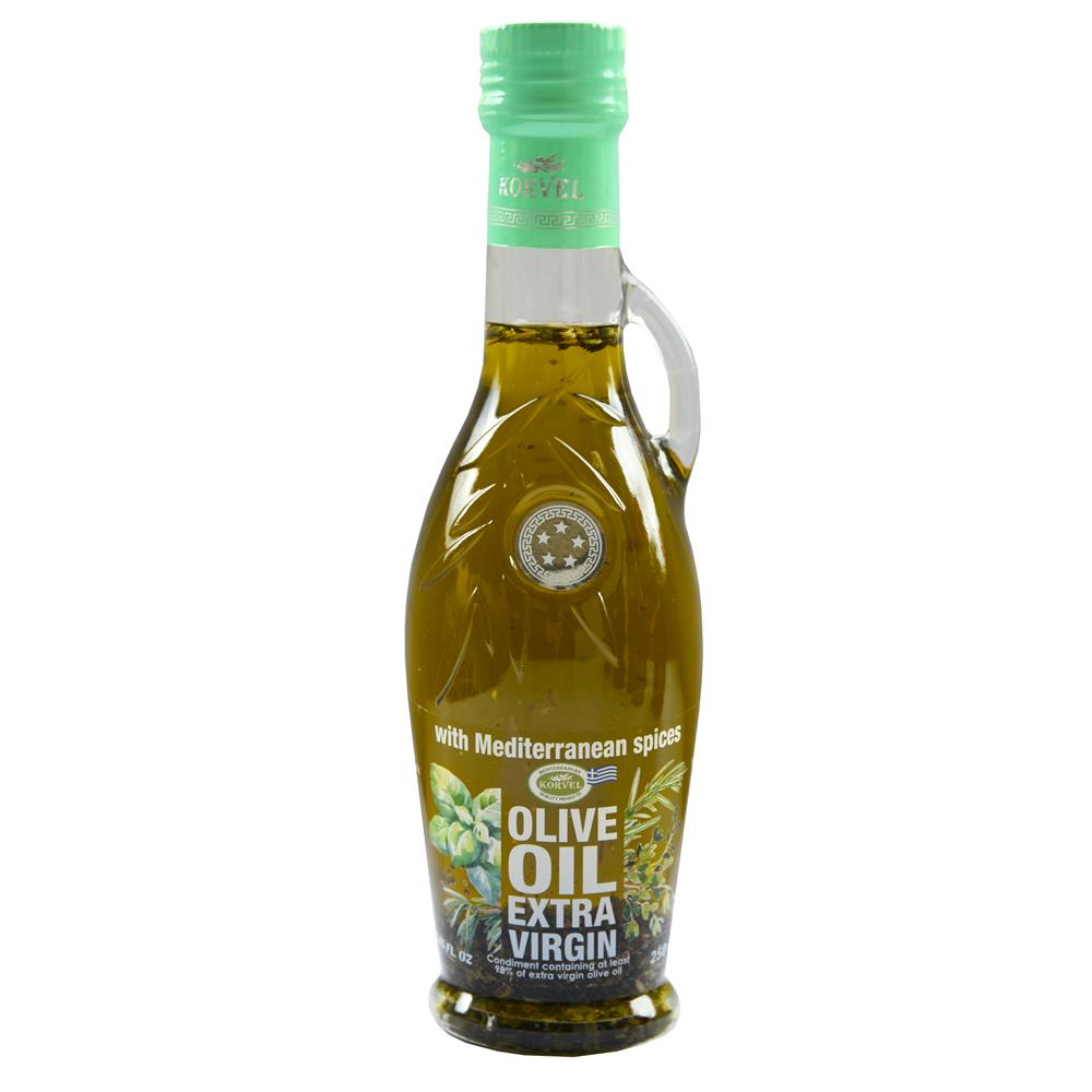 Korvel_Greek Extra Virgin Olive Oil with Mediterranean Herbs Amph