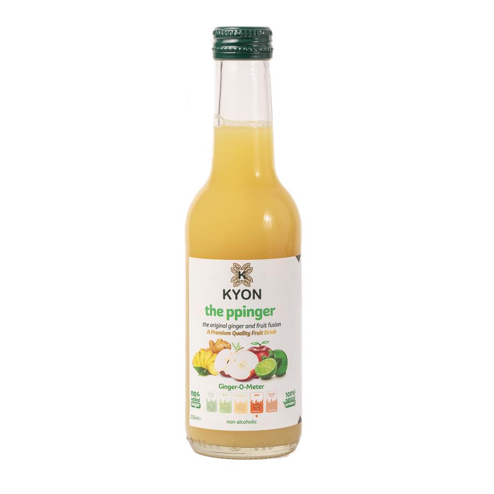 The Ppinger Ginger Apple Lime Elderflower Drink 250ml-pack of 2