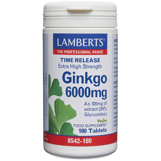 Lamberts_Ginkgo 6000mg High Strength Time Release 180 tablet