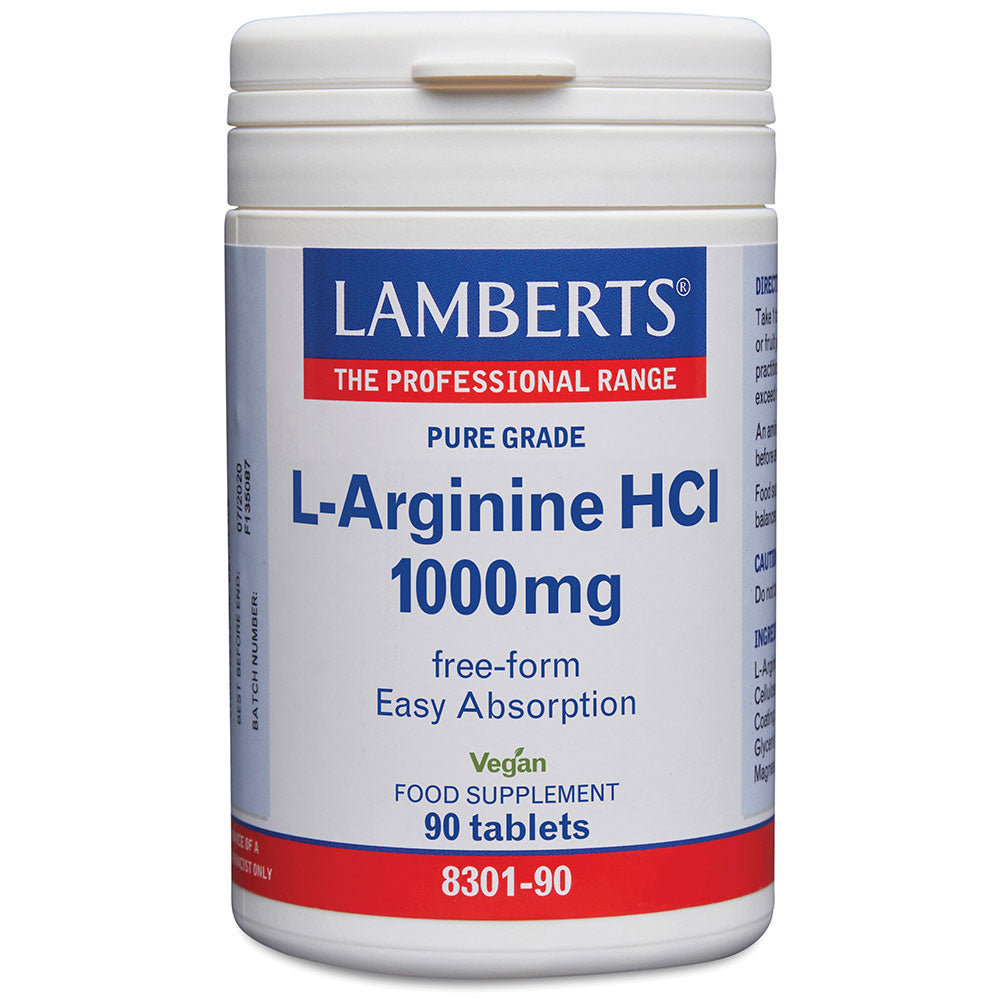 Lamberts_L-Arginine HCl 1000mg 90 tablet