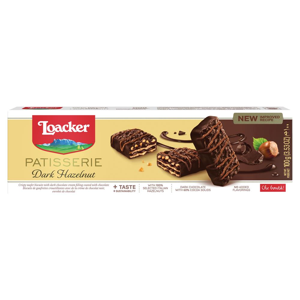 Loacker_Gran Pasticceria 18x100g Dark Hazelnut-pack of 6