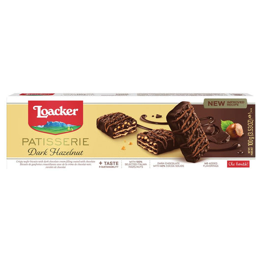 Loacker_Gran Pasticceria 18x100g Dark Hazelnut-Pack of 6