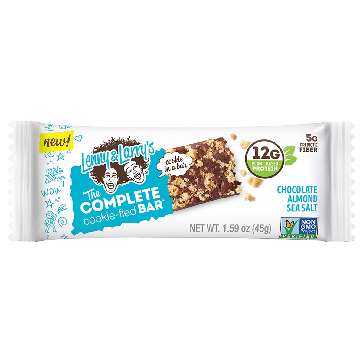 Lenny & Larry's The Complete Cookie-fied Bar 9x45g Chocolate Almond Sea Salt