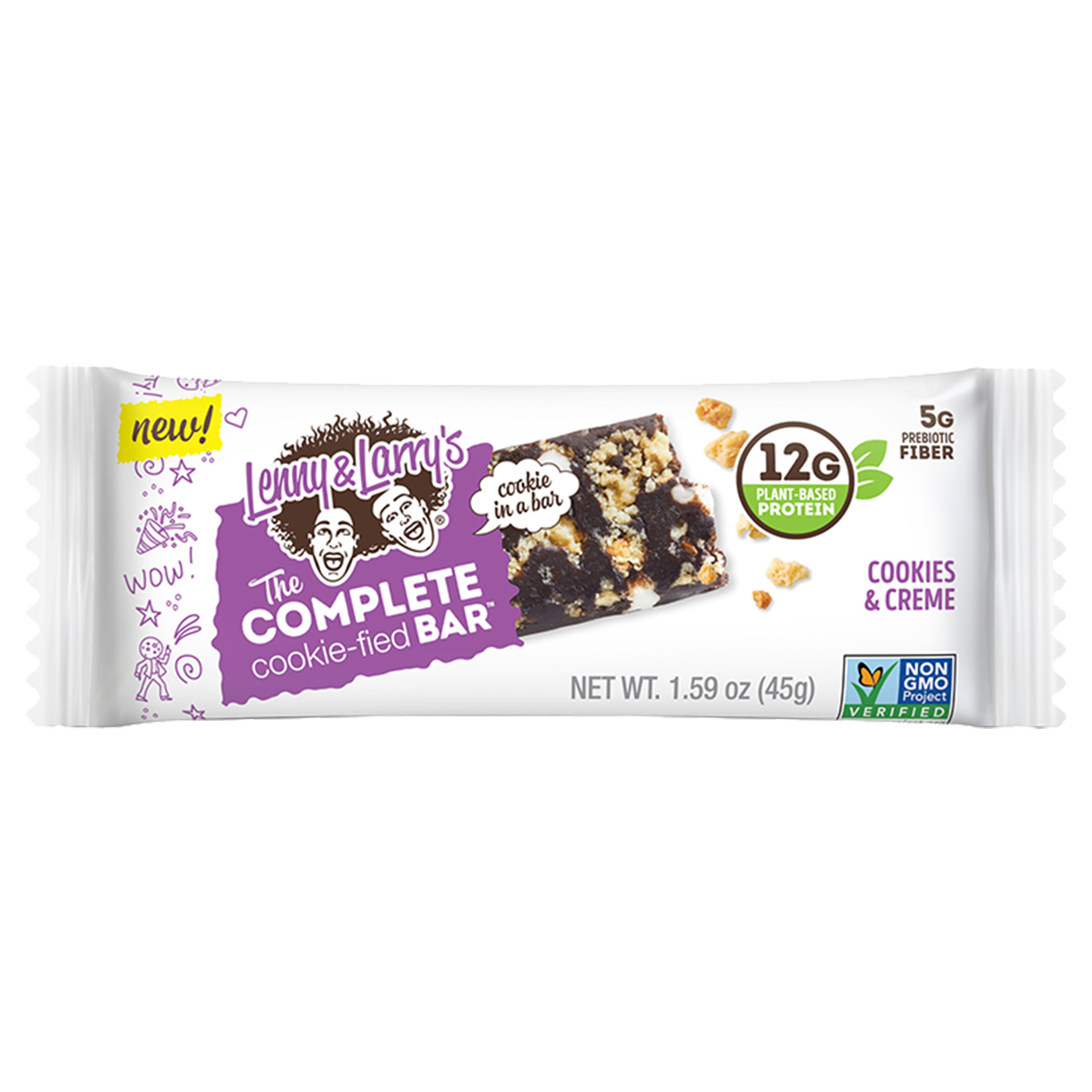 Lenny & Larry's The Complete Cookie-fied Bar 9x45g Chocolate Almond Sea Salt