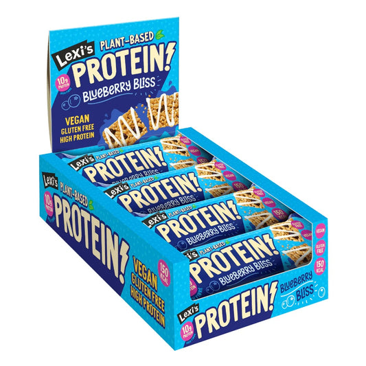Lexi's Crispy Protein Bars 12x40g Blueberry Bliss