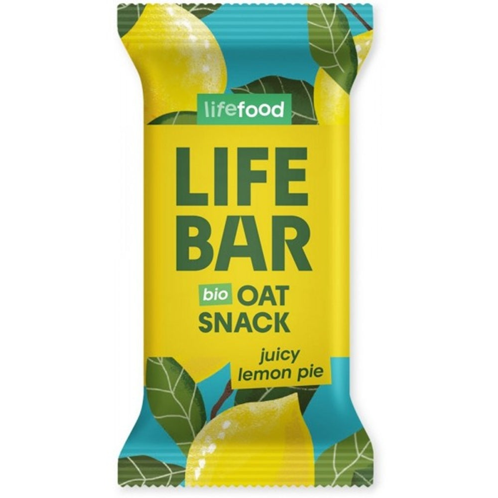 Life Food_LifeFood Organic Lifebar Oat Snack Juicy Lemon Pie 40 g-pack of 15