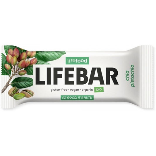 Life Food_LifeFood Organic Lifebar Chia Pistachio RAW 40 g-pack of 15