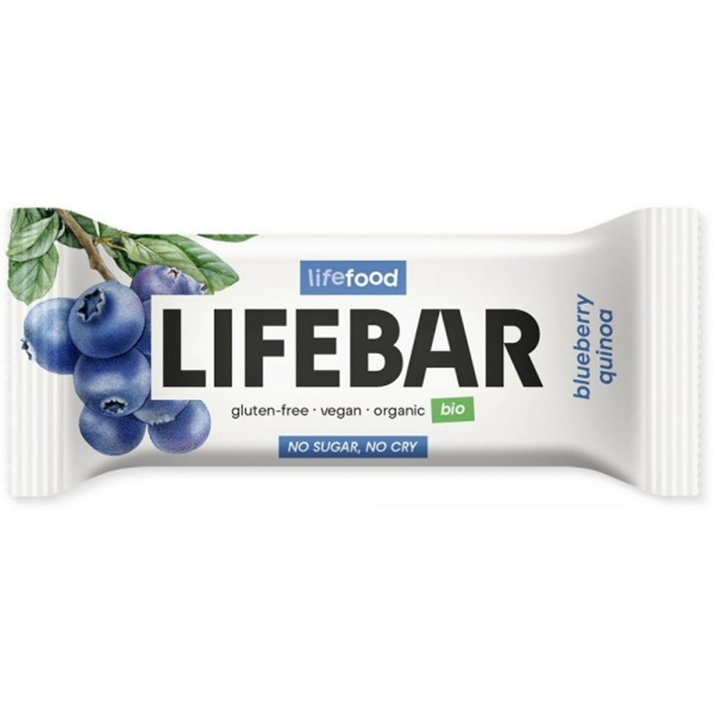 Life Food_LifeFood Organic Lifebar Blueberry Quinoa RAW 40 g-pack of 15