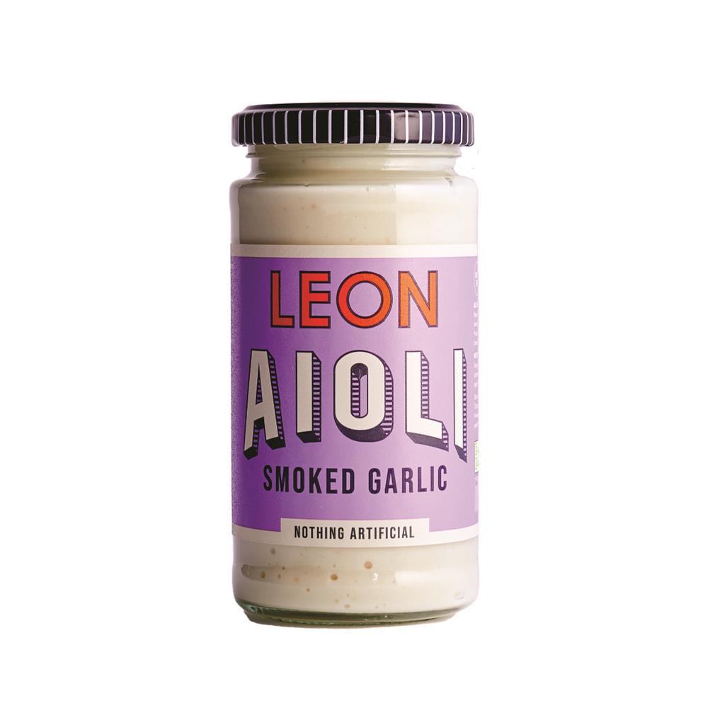 LEON_Smoked Garlic Aioli 240ml-pack of 2