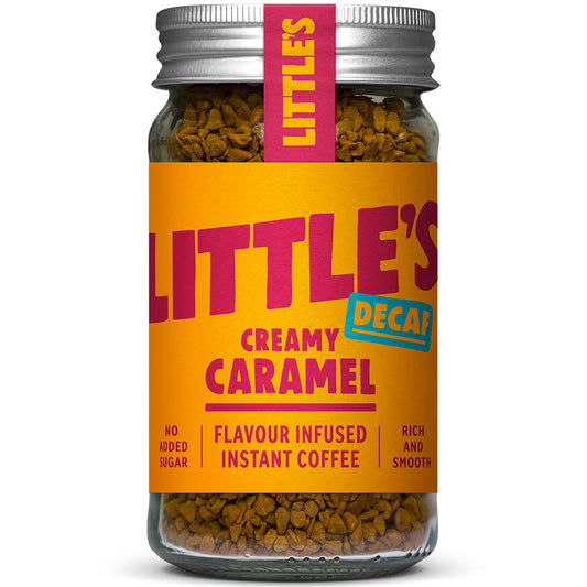 Little's_Decaf Instant coffee infused with the taste of creamy caramel.