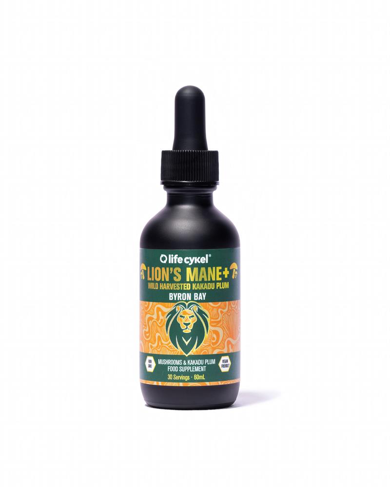 Lifecykel_Lions Mane Dual Mushroom Liquid Extract with Kakadu Plum 60ml