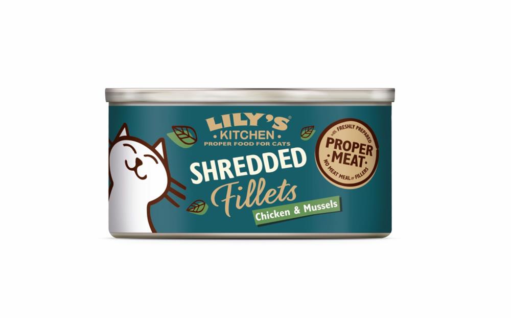 Lilys Kitchen_Shredded Fillets Chicken & Mussels Cat Food 70g-pack of 3