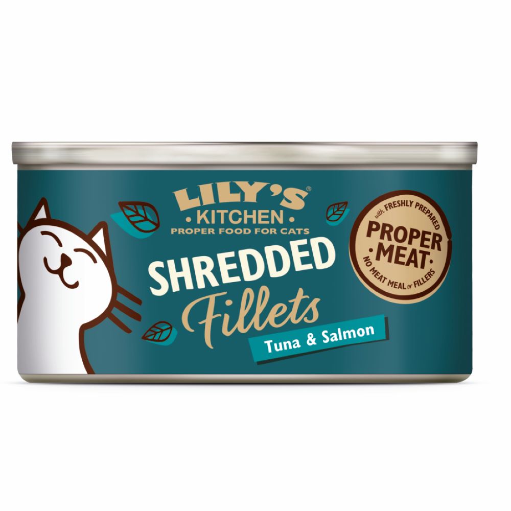 Lilys Kitchen_Shredded Fillets Tuna & Salmon Cat Wet Food 70g-pack of 24