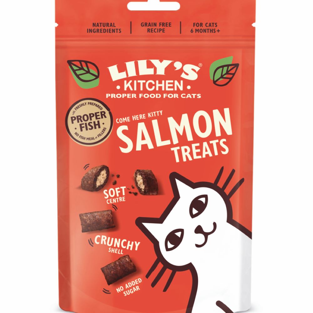 Lilys Kitchen_Salmon Pillow Treats for Cats 60g-pack of 2