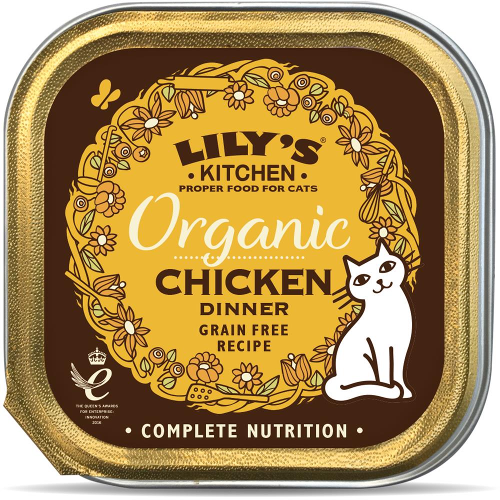 Lilys Kitchen_Lily's Kitchen Organic Chicken Dinner for Cats 85g-pack of 19