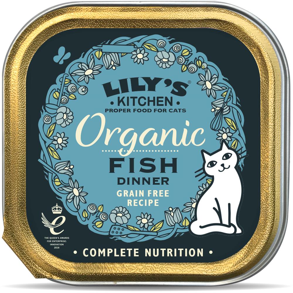 Lilys Kitchen_Lily's Kitchen Organic Fish Dinner for Cats 85g-pack of 19