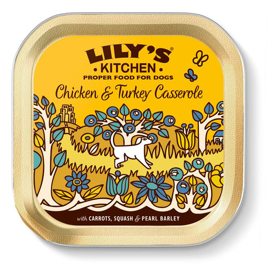 Lilys Kitchen_25% OFF Chicken and Turkey 150g Tray-pack of 10